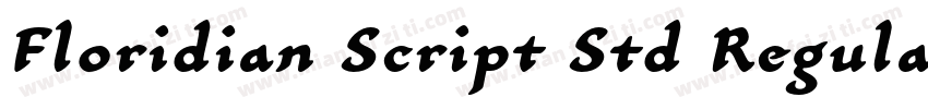 Floridian Script Std Regular字体转换